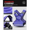 imageBAGAIL Adjustable Weighted Vest 410lb1218lb2032lb Rucking Vest for Women ampamp Men with 6 Weights ampamp Large Pocket Weight Vest for Home Workouts Running Walking and Strength TrainingPurple