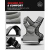 imageBAGAIL Adjustable Weighted Vest 410lb1218lb2032lb Rucking Vest for Women ampamp Men with 6 Weights ampamp Large Pocket Weight Vest for Home Workouts Running Walking and Strength TrainingGray