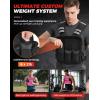 imageBAGAIL Adjustable Weighted Vest 410lb1218lb2032lb Rucking Vest for Women ampamp Men with 6 Weights ampamp Large Pocket Weight Vest for Home Workouts Running Walking and Strength TrainingPink