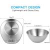 imageBAGAIL BASICS Digital Kitchen Scale Premium Stainless Steel Food Scales Weight Grams and Oz for Baking and Cooking 11lb5kg with 01oz1g PrecisionSilverBowl