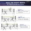 imageBAGAIL Badminton Net Height Adjustable Kids Volleyball Net Foldable Nylon Net 10 ft14ft17ft Wide Tennis Net Small Pickleball Net for Backyard Game and Indoor Outdoor Use Easy Setup17ft