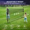 imageBAGAIL Badminton Net Height Adjustable Kids Volleyball Net Foldable Nylon Net 10 ft14ft17ft Wide Tennis Net Small Pickleball Net for Backyard Game and Indoor Outdoor Use Easy Setup14ft