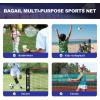 imageBAGAIL Badminton Net Height Adjustable Kids Volleyball Net Foldable Nylon Net 10 ft14ft17ft Wide Tennis Net Small Pickleball Net for Backyard Game and Indoor Outdoor Use Easy Setup10ft