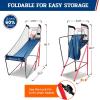 imageBAGAIL Basketball Arcade Game Electronic Basketball Shooting Game with 8 Game Modes Arcade Sounds Foldable Frame 4 Balls Inflation Pump Ideal Indoor Sport Games for All Players  Dual ShotsSingle Shot