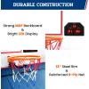 imageBAGAIL Basketball Arcade Game Electronic Basketball Shooting Game with 8 Game Modes Arcade Sounds Foldable Frame 4 Balls Inflation Pump Ideal Indoor Sport Games for All Players  Dual ShotsSingle Shot