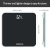 imageBAGAIL Bathroom Scale Digital Weighing Scale with High Precision Sensors and Tempered Glass Ultra Slim Stepon Technology ShineThrough Display  15Yr Guarantee Black