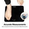 imageBAGAIL Bathroom Scale Digital Weighing Scale with High Precision Sensors and Tempered Glass Ultra Slim Stepon Technology ShineThrough Display  15Yr Guarantee Black