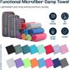 imageBAGAIL Camping Towel with EVA Case Compact ampamp Ultra Soft Microfiber Travel Towel  Super Absorbent ampamp Lightweight Quick Dry Towels for Sports Beach Gym Backpacking Hiking and YogaGrey