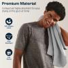 imageBAGAIL Camping Towel with EVA Case Compact ampamp Ultra Soft Microfiber Travel Towel  Super Absorbent ampamp Lightweight Quick Dry Towels for Sports Beach Gym Backpacking Hiking and YogaGrey