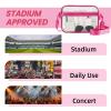 imageBAGAIL Clear Bag Stadium Approved Crossbody Shoulder Messenger Clear Purse with Adjustable Strap01fuchsia