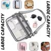 imageBAGAIL Clear Bag Stadium Approved Crossbody Shoulder Messenger Clear Purse with Adjustable Strap01grey