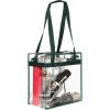 imageBAGAIL Clear Bags 12x6x12 Stadium Approved Clear Tote Bag with Zipper Closure Crossbody Shoulder Bag with Adjustable StrapGreen