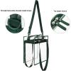 imageBAGAIL Clear Bags 12x6x12 Stadium Approved Clear Tote Bag with Zipper Closure Crossbody Shoulder Bag with Adjustable StrapGreen