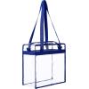 imageBAGAIL Clear Bags 12x6x12 Stadium Approved Clear Tote Bag with Zipper Closure Crossbody Shoulder Bag with Adjustable StrapRoyalblue