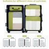 imageBAGAIL Clear Packing Cubes Packing Organizer for Travel Accessories Luggage suitcaseGreen