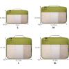 imageBAGAIL Clear Packing Cubes Packing Organizer for Travel Accessories Luggage suitcaseGreen