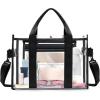 imageBAGAIL Clear bags Stadium Approved and Clear Tote Bag with Separate Zippered Pouch