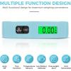 imageBAGAIL Digital Luggage Scale 110lbs Hanging Baggage Scale with Backlit LCD Display Portable Suitcase Weighing Scale Travel Luggage Weight Scale with Hook Strong Straps for TravelersMint with temperature