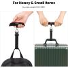 imageBAGAIL Digital Luggage Scale 110lbs Hanging Baggage Scale with Backlit LCD Display Portable Suitcase Weighing Scale Travel Luggage Weight Scale with Hook Strong Straps for TravelersRed with temperature