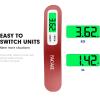 imageBAGAIL Digital Luggage Scale 110lbs Hanging Baggage Scale with Backlit LCD Display Portable Suitcase Weighing Scale Travel Luggage Weight Scale with Hook Strong Straps for TravelersRed