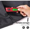 imageBAGAIL Digital Luggage Scale 110lbs Hanging Baggage Scale with Backlit LCD Display Portable Suitcase Weighing Scale Travel Luggage Weight Scale with Hook Strong Straps for TravelersRed with temperature