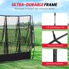 imageBAGAIL Football Throwing Net  5 or 9 Target Pockets Easy Setup HeavyDuty  Portable QB Accuracy Trainer Fun Target Practice Net for Football with Carry BagBlack