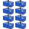 imageBAGAIL Heavy Duty Moving Bags with Strong Handle Extra Large Moving Boxes Storage Tote for Clothes College Moving SuppliesClear 6 PackBlue