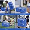 imageBAGAIL Heavy Duty Moving Bags with Strong Handle Extra Large Moving Boxes Storage Tote for Clothes College Moving SuppliesClear 6 PackBlue
