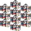 imageBAGAIL Heavy Duty Moving Bags with Strong Handle Extra Large Moving Boxes Storage Tote for Clothes College Moving SuppliesClear 6 PackClear