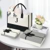 imageBAGAIL Initial Tote Bag Personalized Birthday Gifts for Women Teacher Friends Mom Wedding Monogrammed Beach BagIvory1pcs