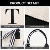 imageBAGAIL Initial Tote Bag Personalized Birthday Gifts for Women Teacher Friends Mom Wedding Monogrammed Beach BagIvory1pcs