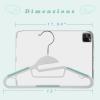 imageBAGAIL Kids Plastic Hangers SSlide 50 Pack 126quot NonSlip Hangers 360 Swivel Hook Protect Collar Space Saving for Children InfantToddler Pants Coat
