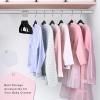 imageBAGAIL Kids Velvet Hangers 11 Inches Childrens Clothes Hangers NonSlip Baby Hangers for InfantToddler Black50packBlack