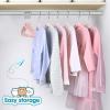 imageBAGAIL Kids Velvet Hangers 11 Inches Childrens Clothes Hangers NonSlip Baby Hangers for InfantToddler Grey50packBlush Pink