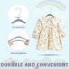 imageBAGAIL Kids Velvet Hangers 11 Inches Childrens Clothes Hangers NonSlip Baby Hangers for InfantToddler Grey50packGrey15