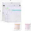 imageBAGAIL Laundry Bags Mesh Wash Bag for Intimates Lingerie and Delicates 5Pcs 1XL2L2MA White