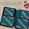 imageBAGAIL Packing Cubes Luggage Carry On Suitcases Packing Organizers for travel 5 Set 1 Small 2 Medium 2 Extra LargeTeal