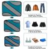 imageBAGAIL Packing Cubes Luggage Carry On Suitcases Packing Organizers for travel 5 Set 1 Small 2 Medium 2 Extra LargeTeal