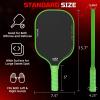 imageBAGAIL Pickleball Paddles USAPA Approved Fiberglass Surface Pickleball Set Lightweight Pickle Ball Rackets with 4 Balls 1 Bag Designed in California for Traction and StabilityGreen
