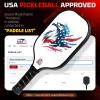 imageBAGAIL Pickleball Paddles USAPA Approved Fiberglass Surface Pickleball Set Lightweight Pickle Ball Rackets with 4 Balls 1 Bag Designed in California for Traction and StabilityEagle