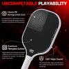 imageBAGAIL Pickleball Paddles USAPA Approved Fiberglass Surface Pickleball Set Lightweight Pickle Ball Rackets with 4 Balls 1 Bag Designed in California for Traction and StabilityWhite