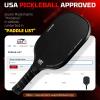 imageBAGAIL Pickleball Paddles USAPA Approved Fiberglass Surface Pickleball Set Lightweight Pickle Ball Rackets with 4 Balls 1 Bag Designed in California for Traction and StabilityBlack