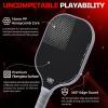 imageBAGAIL Pickleball Paddles USAPA Approved Fiberglass Surface Pickleball Set Lightweight Pickle Ball Rackets with 4 Balls 1 Bag Designed in California for Traction and StabilityGray