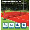 imageBAGAIL Portable Pickleball Net Set 22 FT Regulation Size Pickle Ball Net with Ball Collector Carry Bag Easy Setup for Outdoor Indoor Driveway  RedRed  Black
