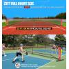 imageBAGAIL Portable Pickleball Net Set 22 FT Regulation Size Pickle Ball Net with Ball Collector Carry Bag Easy Setup for Outdoor Indoor Driveway  RedRed  Black