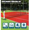 imageBAGAIL Portable Pickleball Net Set 22 FT Regulation Size Pickle Ball Net with Ball Collector Carry Bag Easy Setup for Outdoor Indoor Driveway  RedWhite  Black