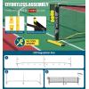 imageBAGAIL Portable Pickleball Net Set 22 FT Regulation Size Pickle Ball Net with Ball Collector Carry Bag Easy Setup for Outdoor Indoor Driveway  RedYellow  Black