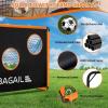 imageBAGAIL Soccer Goal 2in1 Soccer Net with Targets 6x4 FT Pop Up Soccer Trainer for Backyard with Detachable Target Cloth and Carry Bag Indoor Outdoor Fun Soccer GameOrange