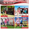 imageBAGAIL Soccer Goal 2in1 Soccer Net with Targets 6x4 FT Pop Up Soccer Trainer for Backyard with Detachable Target Cloth and Carry Bag Indoor Outdoor Fun Soccer GameRed