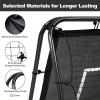 imageBAGAIL Soccer Rebounder Net 4 x 4 Ft Pitch Back Baseball Softball Rebounder Angle Adjustable Rebound Net for Control Passing Practice Easy Setup Bounce Back Net Gifts for TrainingBlackBlack